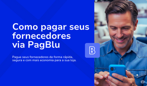 homem feliz pagando fornecedores com economia